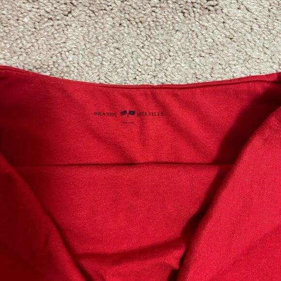Brandy Melville Red Bandeau Top - Picture 4 of 4